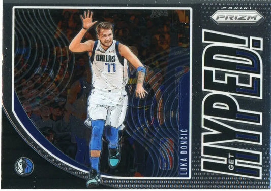 2019-20 Panini Prizm Hyped Luka Doncic Dallas Mavericks Basketball Card #6