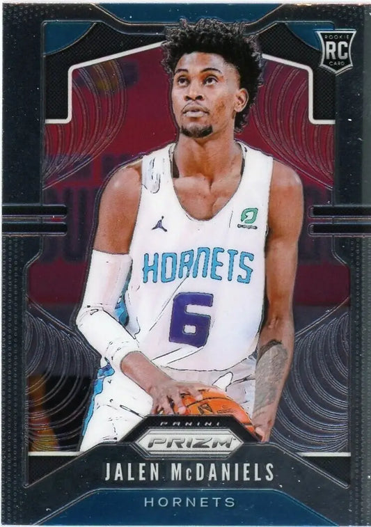 Jalen McDaniels Rookie Card from 2019-20 Panini Prizm Charlotte Hornets NBA collection