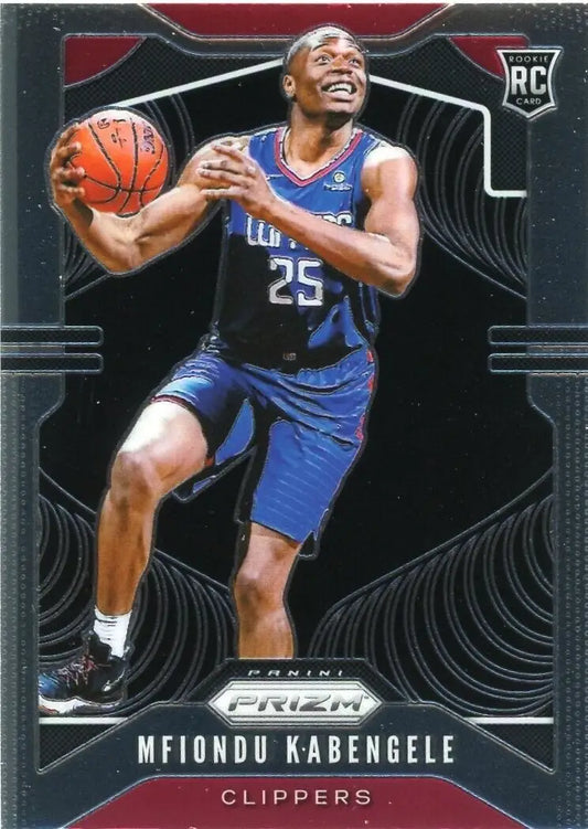 Mfioundu Kabengele Rookie card from 2019-20 Panini Prizm Los Angeles Clippers