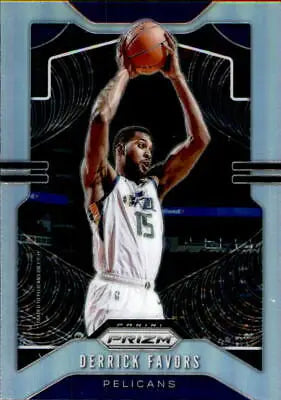 Derrick Favors 2019-20 Panini Prizm Silver basketball card from New Orleans Pelicans