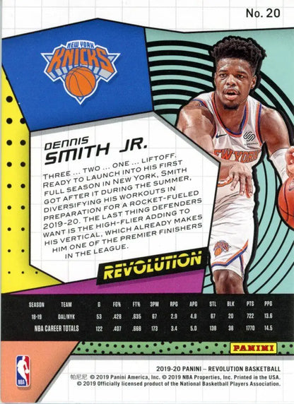 Panini Revolution Dennis Smith Jr. New York Knicks Basketball Card #20