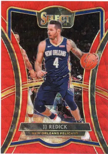 2019-20 Select Red Wave #101 JJ Redick New Orleans Pelicans Basketball Card