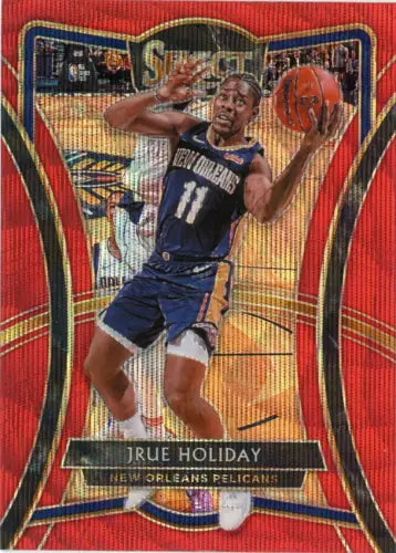 2019-20 Select Red Wave #151 Jrue Holiday New Orleans Pelicans Basketball Card