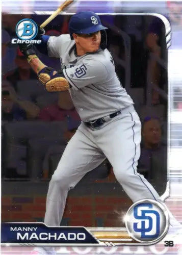 Manny Machado San Diego Padres 2019 Bowman Chrome baseball card NM-MT for collectors