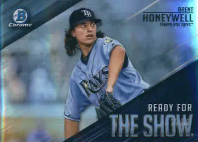 2019 Bowman Chrome Ready for the Show #RFTS19 Brent Honeywell TB Rays MLB card