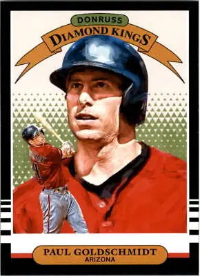 Paul Goldschmidt Diamond Kings card from 2019 Donruss showing Arizona Diamondbacks star