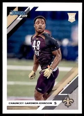 Chauncey Gardner-Johnson rookie card 2019 Donruss New Orleans Saints #287 text-align center