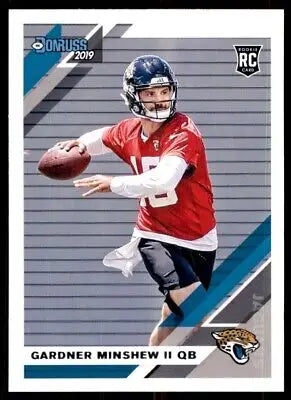 Gardner Minshew II rookie card from 2019 Donruss Jacksonville Jaguars collectible