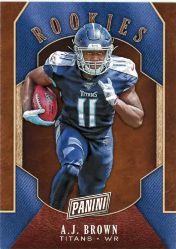 A.J. Brown rookie football card from 2019 Panini Black Friday collection NM condition