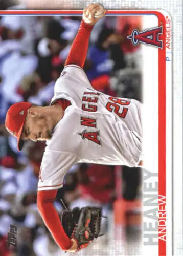 2019 Topps #257 Andrew Heaney NM-MT Angels baseball card with original gloss finish