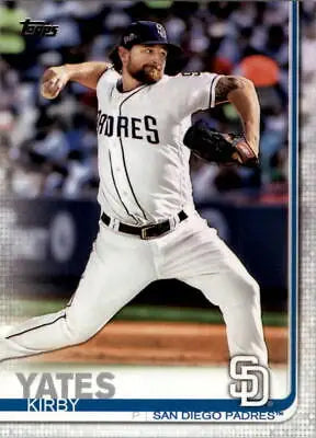 2019 Topps #347 Kirby Yates San Diego Padres MLB Baseball Card in NM-MT condition