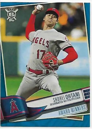 2019 Topps Big League Blue #380 Shohei Ohtani NM-MT Angels original gloss baseball card