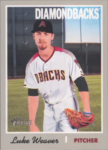 Luke Weaver Arizona Diamondbacks 2019 Topps Heritage baseball card in NM-MT condition