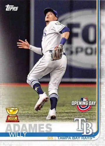 Willy Adames Topps Opening Day baseball card showcasing original gloss and NM-MT condition