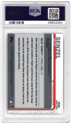 Graded 2019 Topps Update Nick Senzel #US95 Rainbow Foil Baseball PSA 9 card for collectors