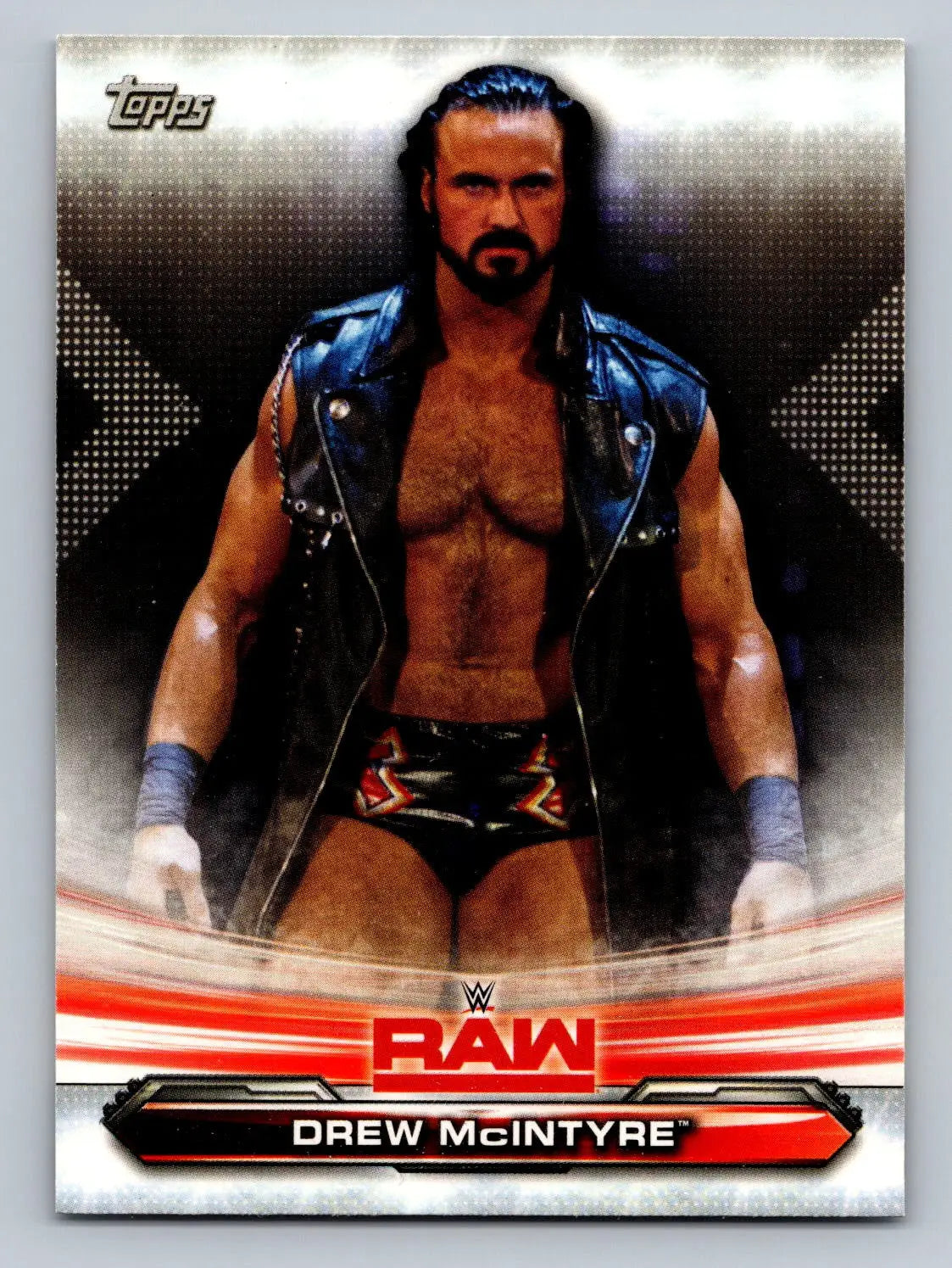 Drew McIntyre wrestling card from 2019 Topps WWE RAW #27 collectible series