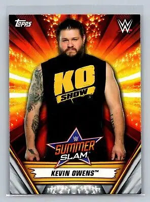 Kevin Owens SummerSlam trading card from Topps WWE SummerSlam #11 collectible set