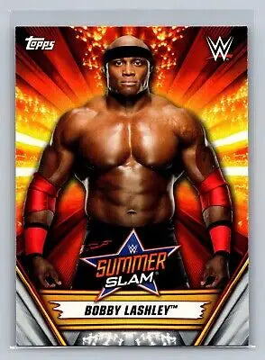 Bobby Lashley trading card from the 2019 Topps WWE SummerSlam series