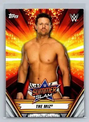 Wrestling trading card 2019 Topps WWE SummerSlam #36 featuring The Miz in mint condition