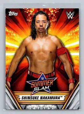 Shinsuke Nakamura wrestling card from 2019 Topps WWE SummerSlam #41 collectible set