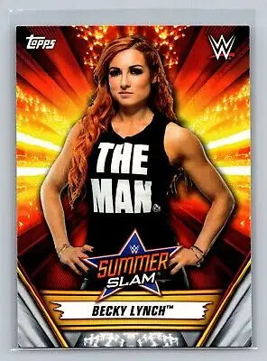 Becky Lynch trading card from 2019 Topps WWE SummerSlam with flat rate shipping