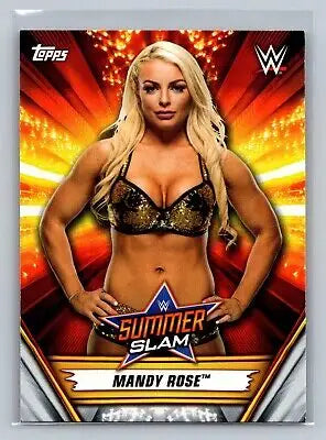 Mandy Rose wrestling card from 2019 Topps WWE SummerSlam #47 for flat rate sale