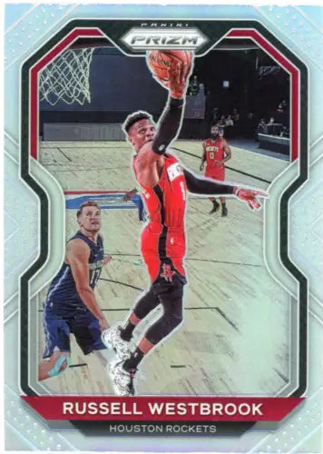 Russell Westbrook Houston Rockets 2020-21 Panini Prizm Silver basketball card NM-MT