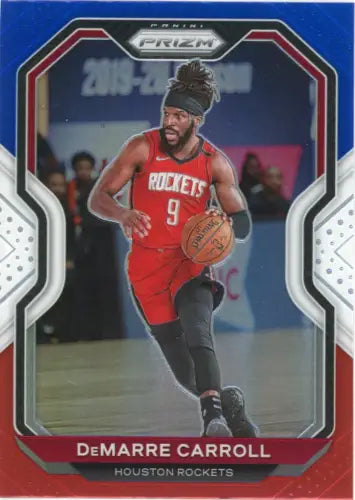 2020-21 Panini Prizm Red White and Blue DeMarre Carroll Rockets Card NM-MT