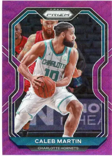 Caleb Martin 2020-21 Panini Prizm Purple Wave #276 Charlotte Hornets Card NM-MT