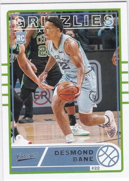 Basketball trading card of Desmond Bane RC Memphis from 2020-21 Chronicles Classics