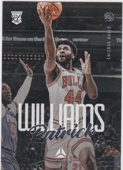 Basketball trading card of Patrick Williams RC Chicago in Chronicles Luminance #157