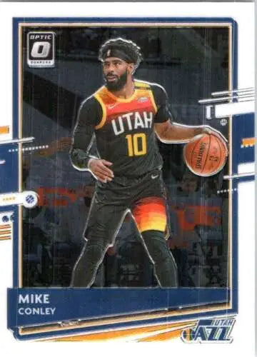 Mike Conley basketball card from 2020-21 Donruss Optic with original gloss finish