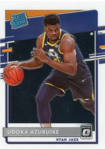 2020-21 Donruss Optic Udoka Azubuike Rookie Basketball Card Utah Jazz NM-MT