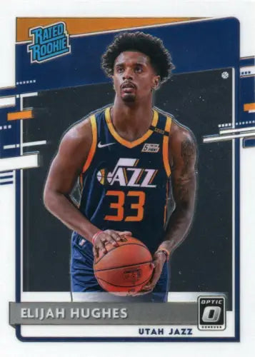 Elijah Hughes 2020-21 Donruss Optic #192 Rookie Basketball Card NM-MT Utah Jazz