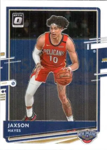 Jaxson Hayes basketball card 2020-21 Donruss Optic original gloss Pelicans ID:49364