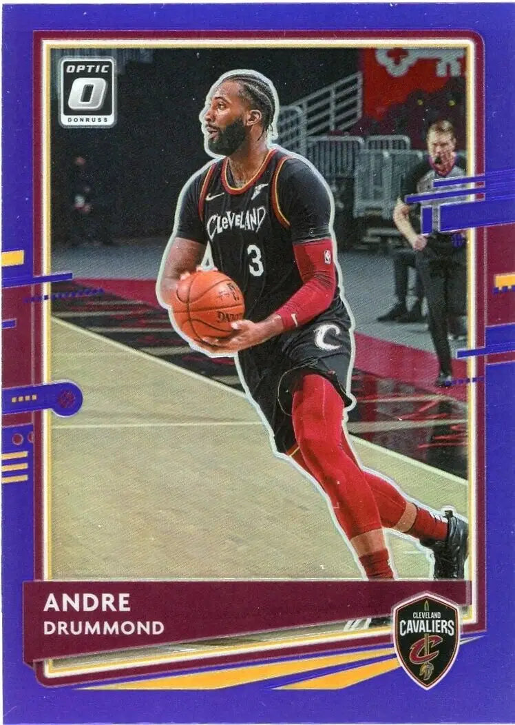 2020-21 Donruss Optic Andre Drummond Purple Cleveland Cavaliers NBA Basketball Card