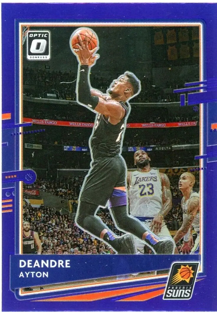 Deandre Ayton 2020-21 Donruss Optic Purple Phoenix Suns NBA Basketball Card #90