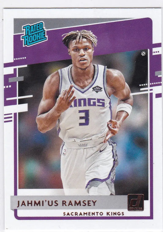 Basketball trading card of Ramsey Sacramento Kings in Donruss Rated Rookie design