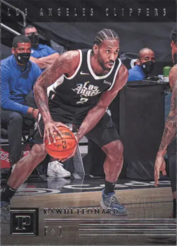 Kawhi Leonard Clippers card from 2020-21 Panini Chronicles NM-MT basketball collection