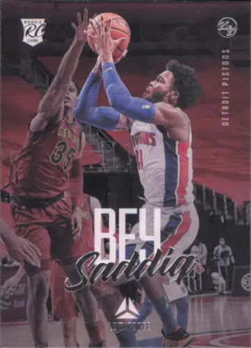 Saddiq Bey rookie basketball card from 2020-21 Panini Chronicles Luminance NM-MT