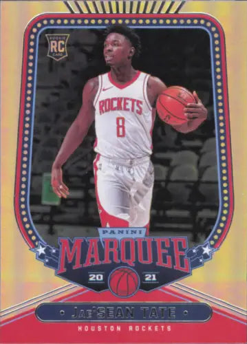 Jae’Sean Tate basketball card from 2020-21 Panini Chronicles #256 Rockets Marquee