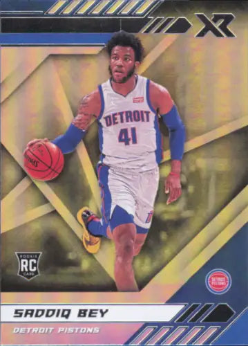 2020-21 Panini Chronicles Saddiq Bey Rookie Card from Detroit Pistons XR Series