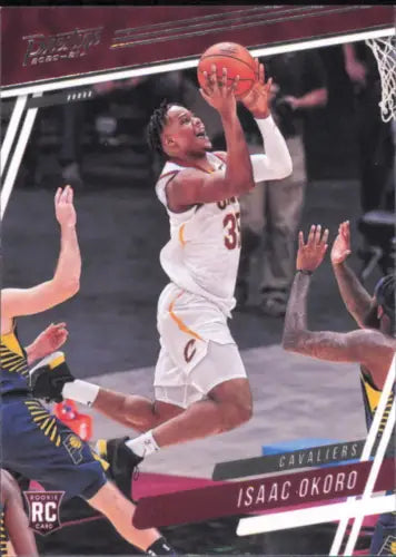 Isaac Okoro rookie card from 2020-21 Panini Chronicles NBA Cavaliers Prestige collection