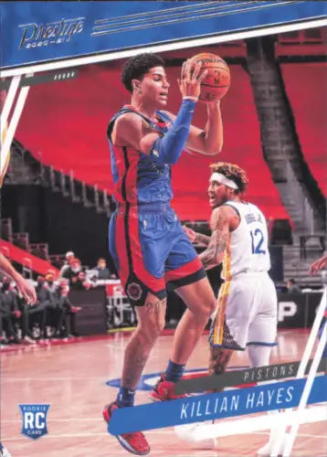 Killian Hayes basketball card from 2020-21 Panini Chronicles #56 Rookie Pistons NM-MT