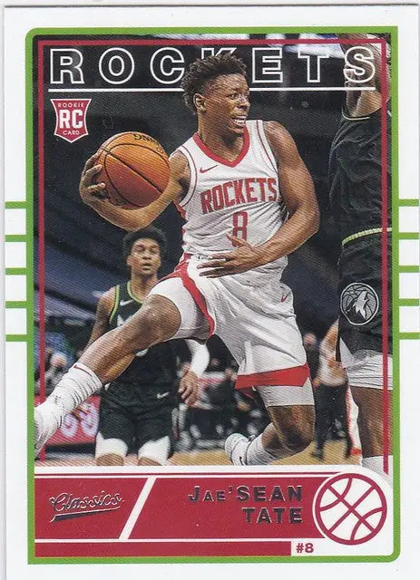 Basketball trading card of Jae’Sean Tate RC Houston Rockets from Panini Chronicles Classics