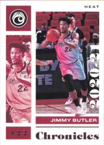 Jimmy Butler Panini Chronicles Pink basketball card from the Miami Heat NM-MT condition