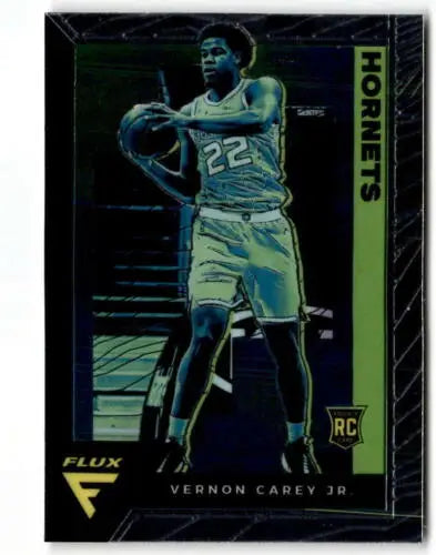 Basketball trading card of Vernon Carey Jr. in Hornets jersey number 22 with original gloss