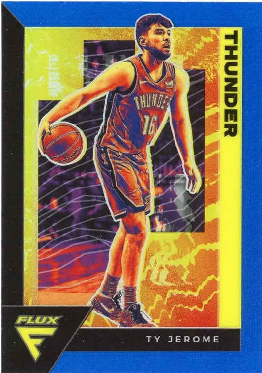 Ty Jerome basketball card from 2020-21 Panini Flux Oklahoma City Thunder collection