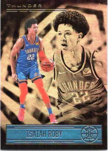 Isaiah Roby basketball card 2020-21 Panini Illusions original gloss Thunder collectible