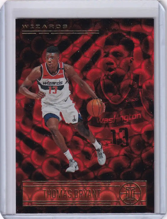 Basketball trading card of Thomas Bryant Washington in Panini Illusions design